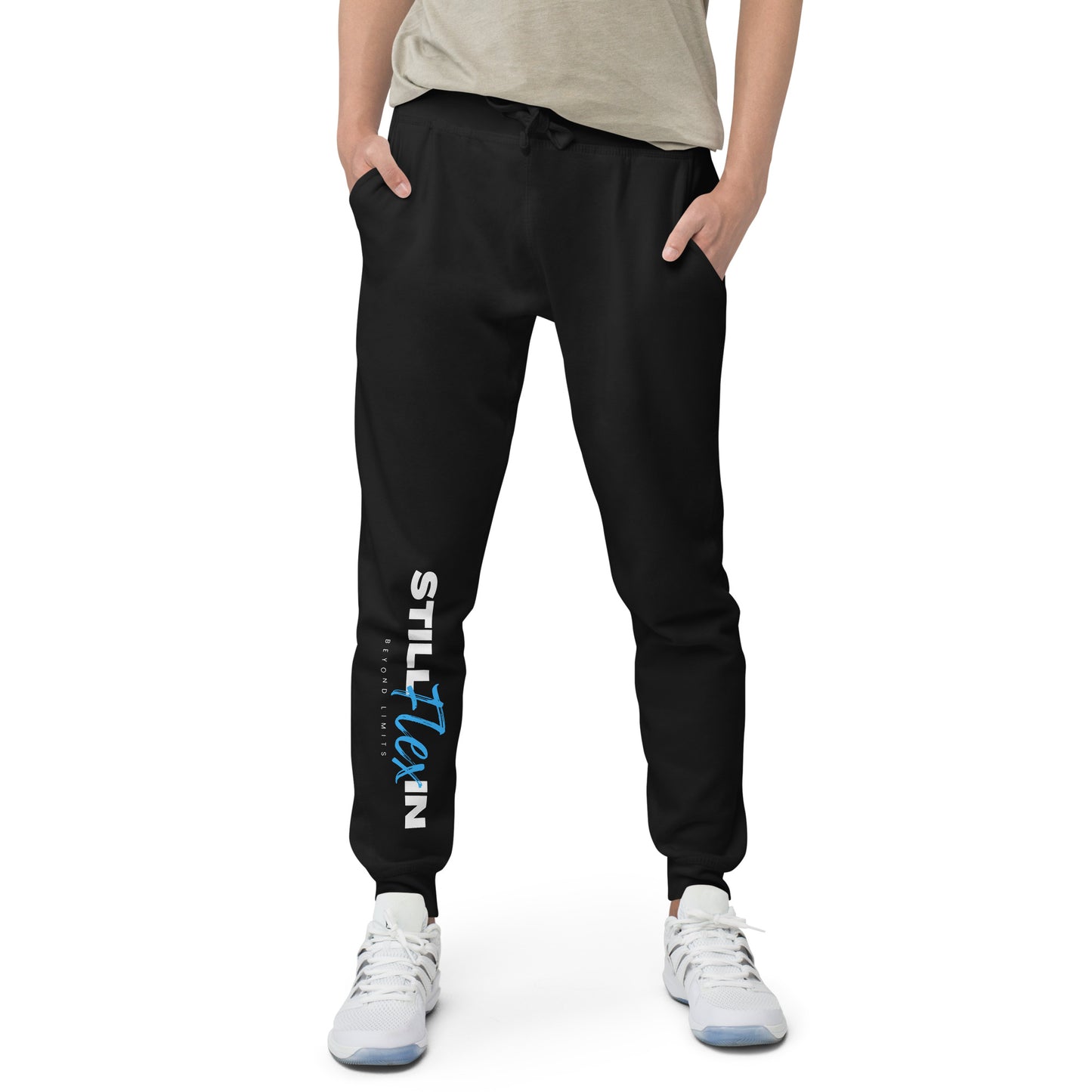 Light Blue Beyond Limits fleece sweatpants