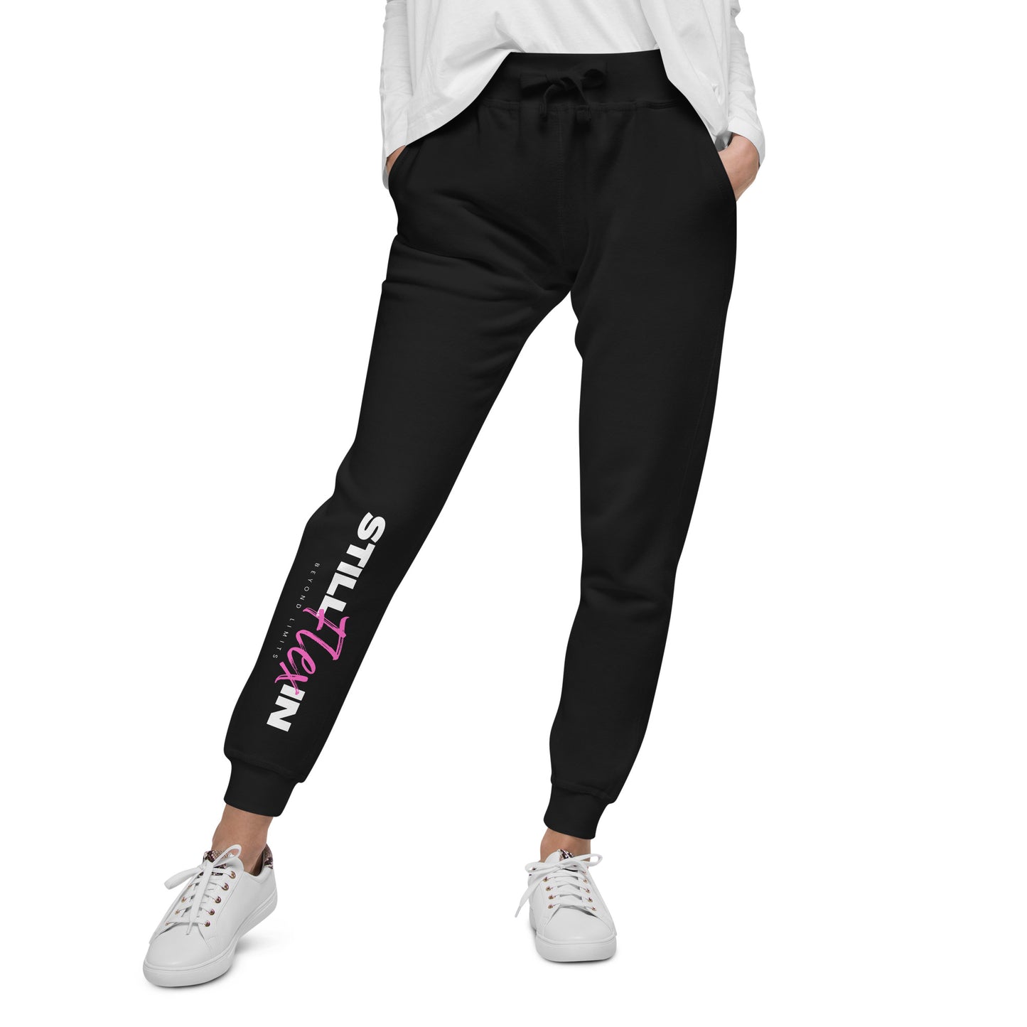 Pink Beyond Limits fleece sweatpants