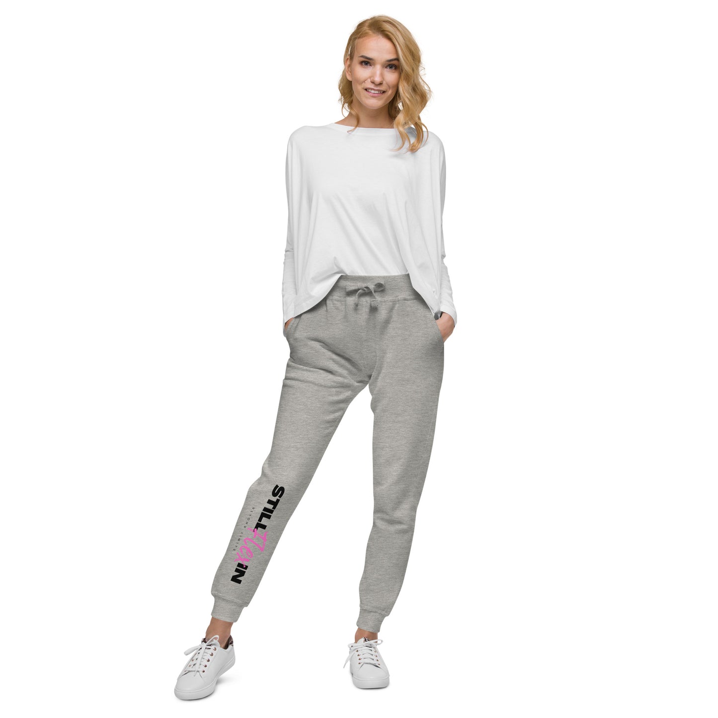 Pink Beyond Limits fleece sweatpants