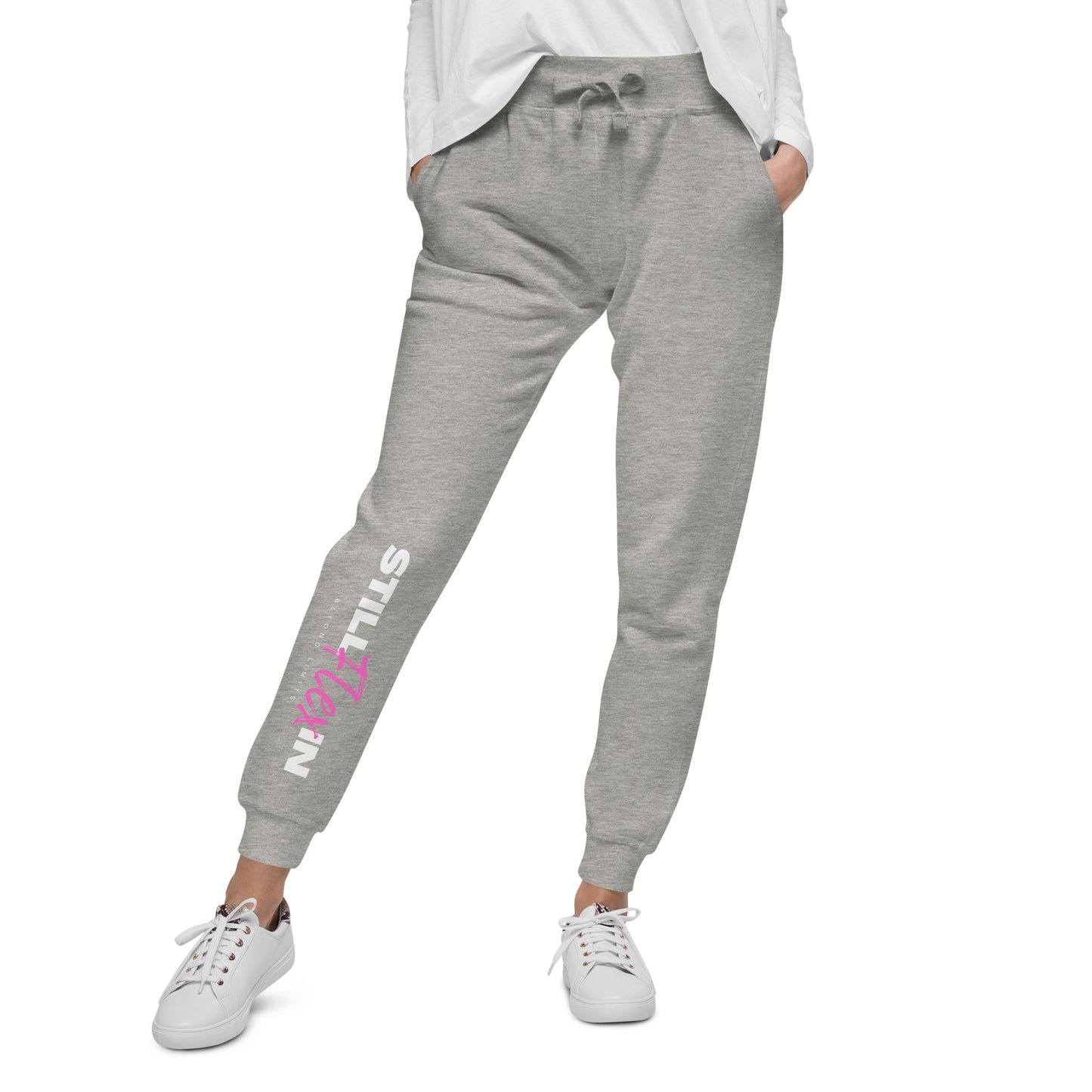 Pink Beyond Limits fleece sweatpants