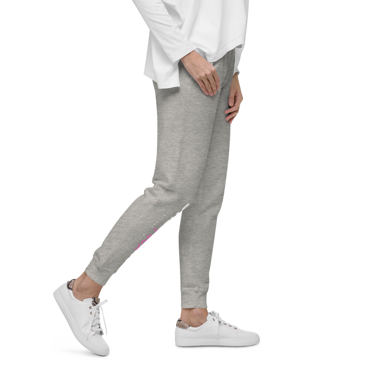 Pink Beyond Limits fleece sweatpants