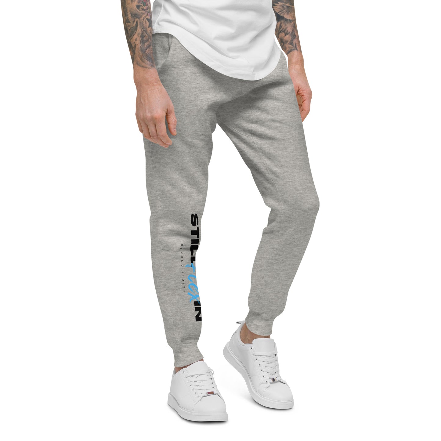 Light Blue Beyond Limits fleece sweatpants