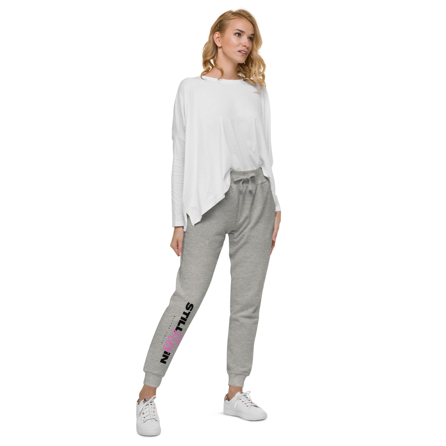 Pink Beyond Limits fleece sweatpants