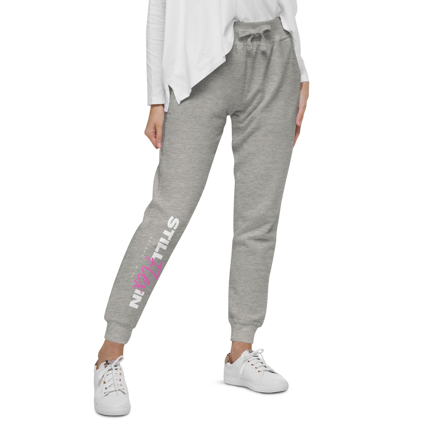 Pink Beyond Limits fleece sweatpants