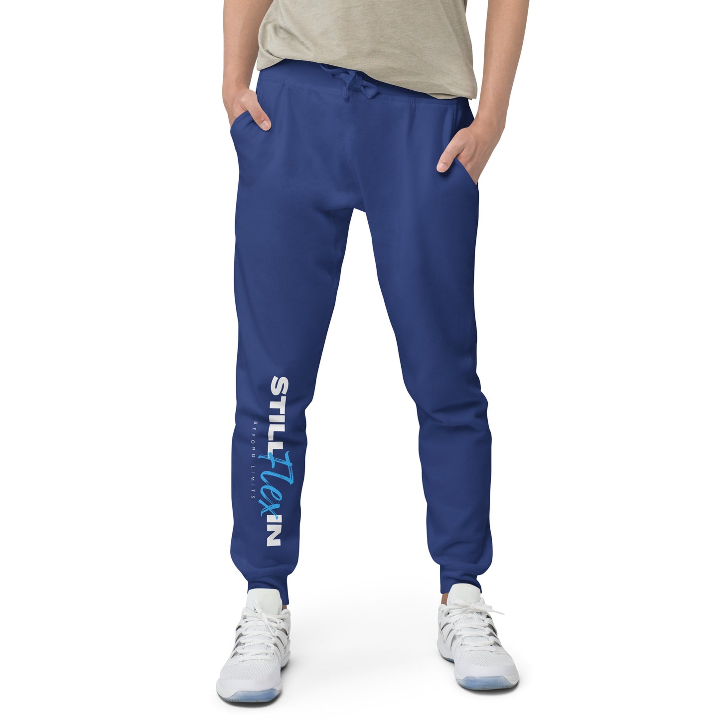 Light Blue Beyond Limits fleece sweatpants