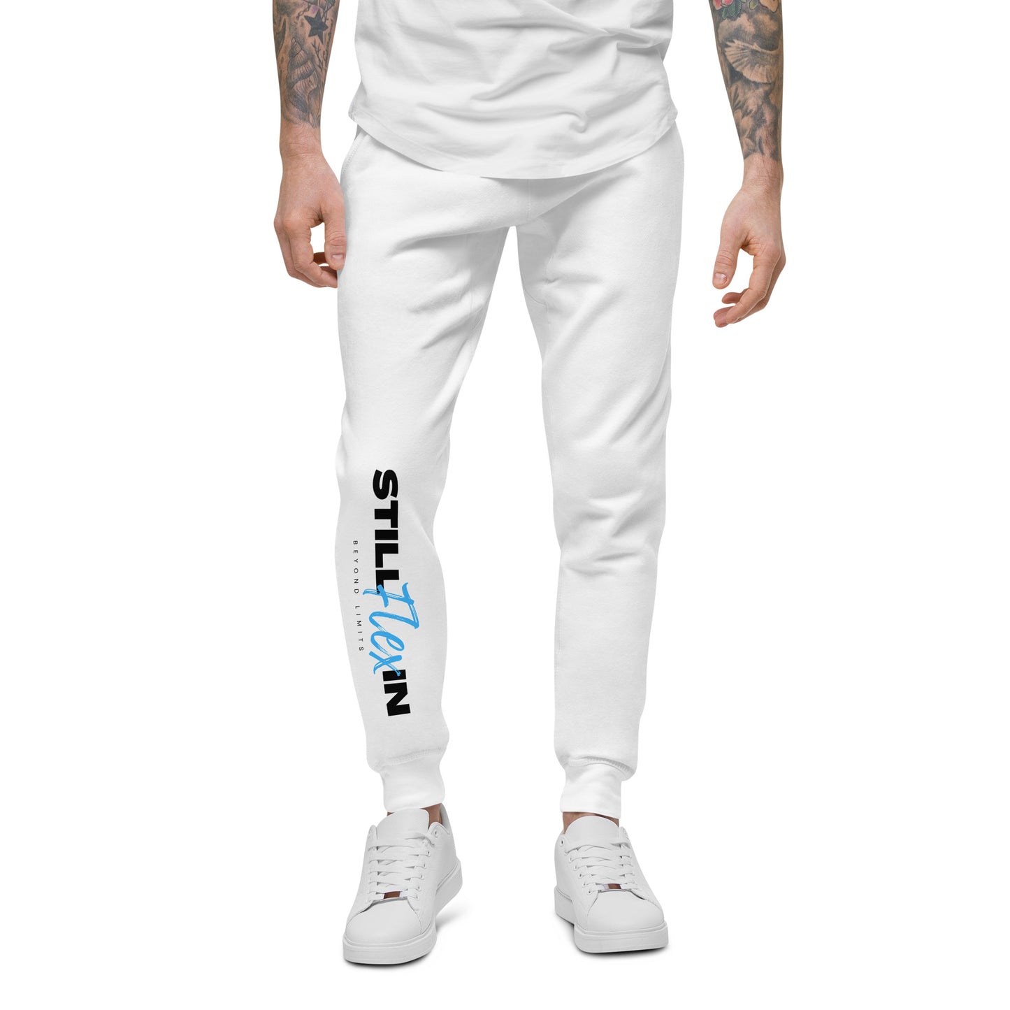 Light Blue Beyond Limits fleece sweatpants