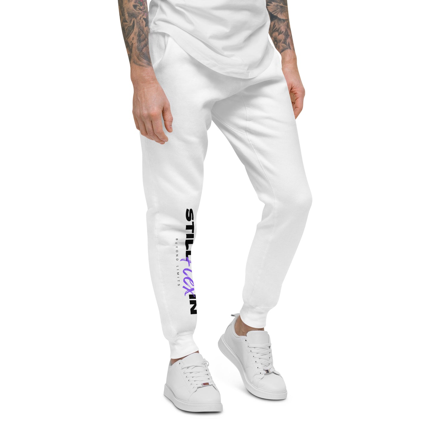 Purple Beyond Limits fleece sweatpants