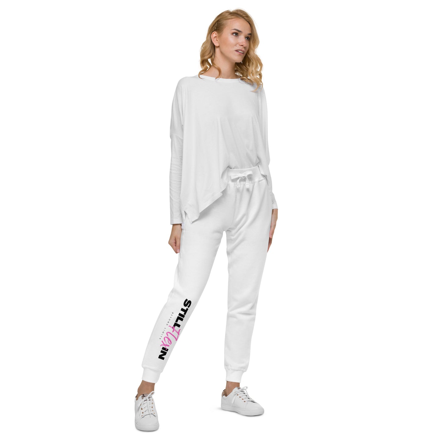 Pink Beyond Limits fleece sweatpants